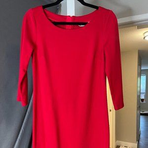 BANANA REPUBLIC RED SHEATH DRESS SIZE 4